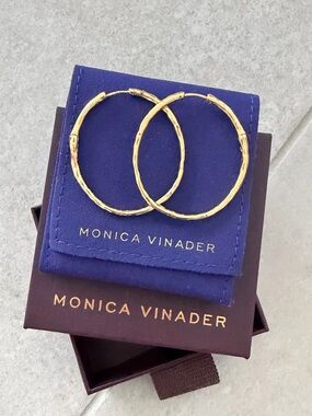 Monica Vinader Hoops - NEW